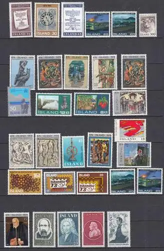 Iceland - Island Briefmarken Lot meist postfrisch MNH bitte ansehen  (32994