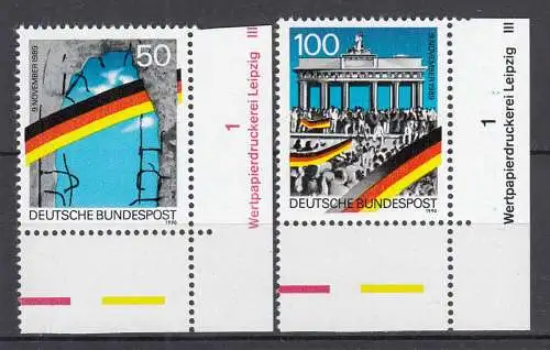 BRD BUND 1990 Mi. 1481-1482 postfrisch ** MNH Grenzöffnung ER RU  (70708