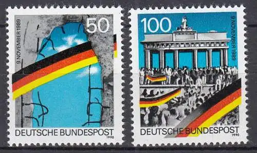 BRD BUND 1990 Mi. 1481-1482 postfrisch ** MNH Grenzöffnung   (70709