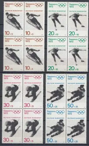 BRD BUND 1971 Michel 680-683 Oly.Sapporo 4er Block ** postfr. MNH  (33057