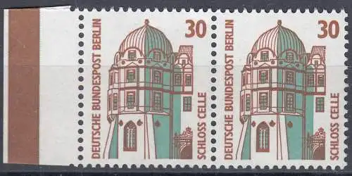 Berlin 30 Pfg. Sehenswürdigkeiten 1987 Mi.793 ** MNH Paar mit Rand   (70727