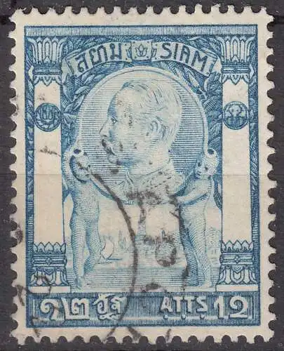 Siam – Thailand 1905 Michel 57 King Chulalongkorn 12 A. gestempelt used   (70810