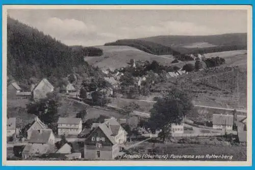 AK Altenau Oberharz Panorama Rothenberg   (2497