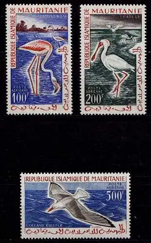 Mauretanien - Mauretania Vögel Birds Tiere ** 1961  Mi. 178-180  (9324