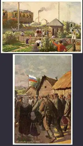 AK Deutsche Friedenskarte + Kriegskarte 1. Weltkrieg    (2979