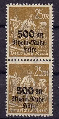 Deutsches Reich DR Infla Mi. 259 XII ** R v.Rhein oben abgeschliffen Mi.65.00 €
