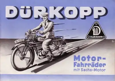 Dürkopp Motorfahrrad Modelle 10 11 12 Prospekt 1936