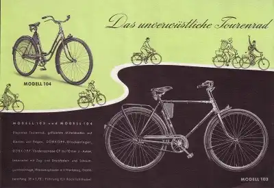 Dürkopp Fahrrad Prospekt 1960er Jahre