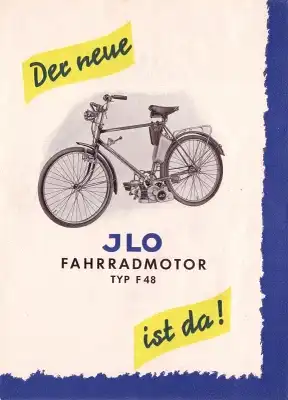 Ilo Fahrrad-Motor F 48 Prospekt 1949