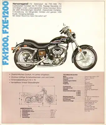 Harley-Davidson AMF Programm ca. 1972