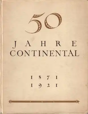 50 Jahre Continental 1871-1921