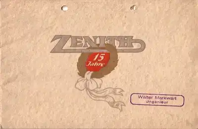 Zenith-Vergaser GmbH Firmenchronik 1908-1923