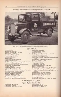 Wolfram, Paul Die Motor-Fahrzeuge 1930er J