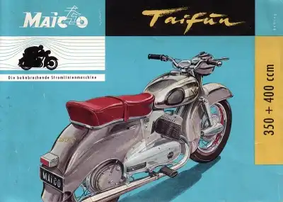 Maico Taifun 350 und 400 Prospekt 1956