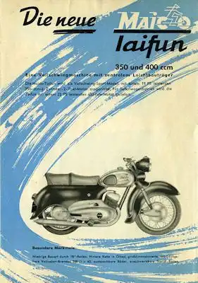 Maico Programm 1954