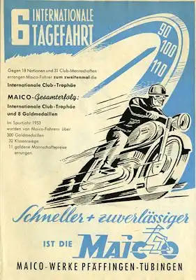 Maico Programm 1954