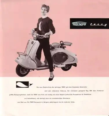 Triumph Motorroller Prospekt 1956