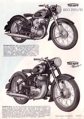 Triumph Programm 9.1953