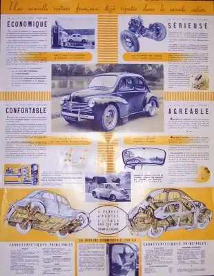 Renault 4 CV Prospekt ca. 1949