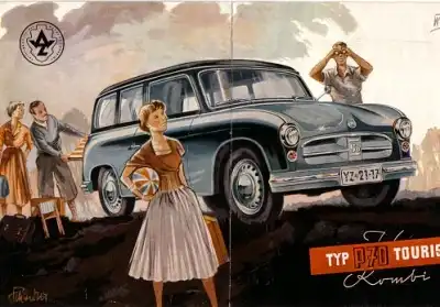 Trabant P 70 Tourist Kombi Prospekt 1956