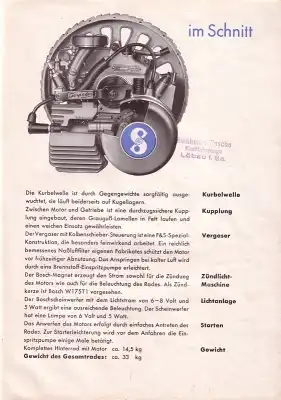 Sachs Saxonette Prospekt 1938