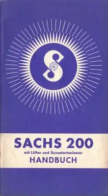 Sachs 200 Bedienungsanleitung 6.1955