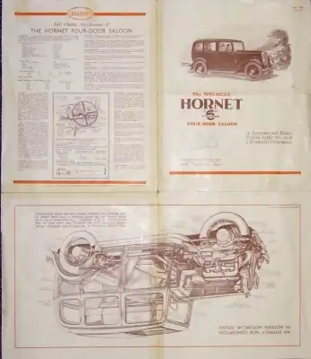 Wolseley Hornet 6 Zyl. Four door saloon Prospekt ca. 1932