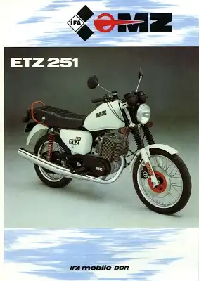 MZ ETZ 251 Prospekt 1989