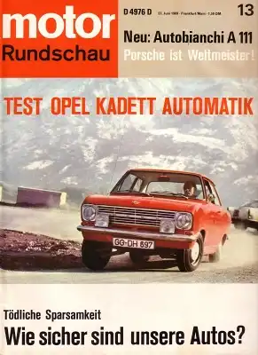 Motor Rundschau 1969 Heft 13