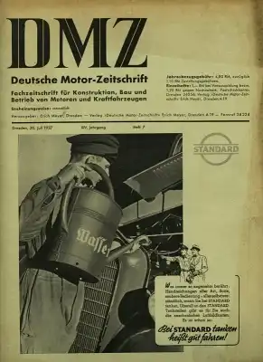 DMZ Deutsche Motor-Zeitschrift 1937 Heft 7