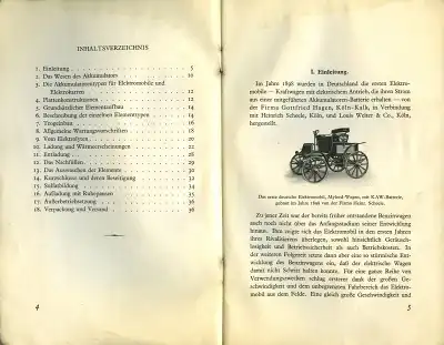 Hagen Handbuch für Elektrofahrzeuge 1927