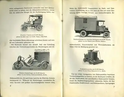 Hagen Handbuch für Elektrofahrzeuge 1927