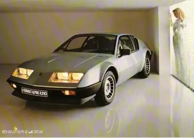 Renault Alpine A 310 V 6 Prospekt 1980er Jahre