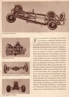 Mercedes-Benz Typ 170 Prospekt 1932