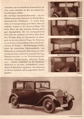 Mercedes-Benz Typ 170 Prospekt 1932