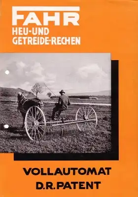 Fahr Heu- und Getreide-Rechen Prospekt 1937