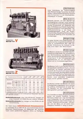 Mercedes-Benz Dieselmotoren Prospekt 1934