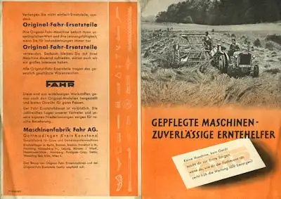 Fahr Prospekt 1939