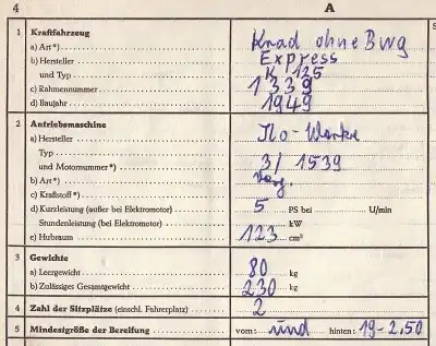 Express K 125 Ersatz-Brief 1949