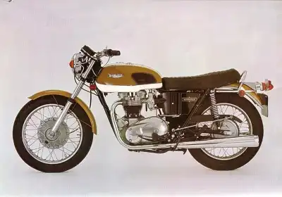 Triumph Bonneville 650 + Tiger 650 Prospekt ca. 1975