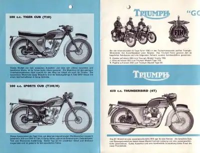 Triumph Programm 1964