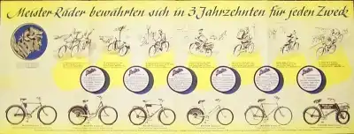 Meister Fahrrad Prospekt 1949/50