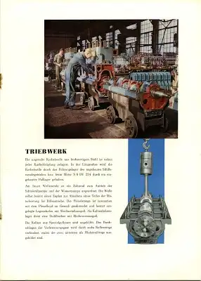 SKL Schiffs-Dieselmotoren SDV 224 Prospekt 1958