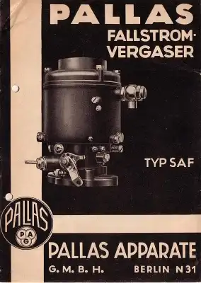 Pallas Vergaser Typ SAF 7.1937