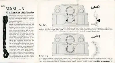 Stabilus Stossdämpfer Prospekt 1930er Jahre