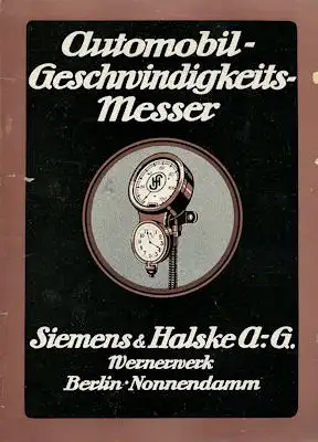 Siemens & Halske AG Roland Horn und Tacho Prospekt 1920er Jahre