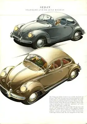 VW Käfer Prospekt 1954 US