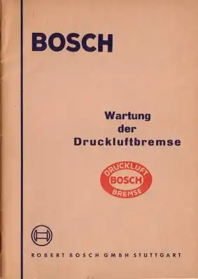 Bosch Wartung der Druckluftbremse 6.1954