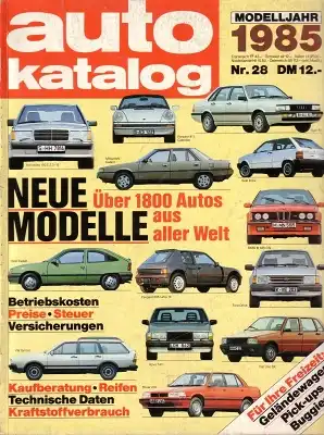 Auto Katalog 1985 Nr.28