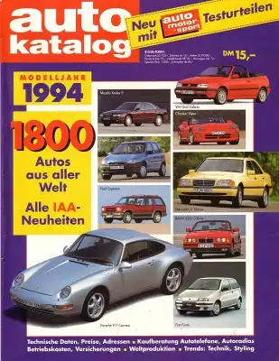 Auto Katalog 1994 Nr.37